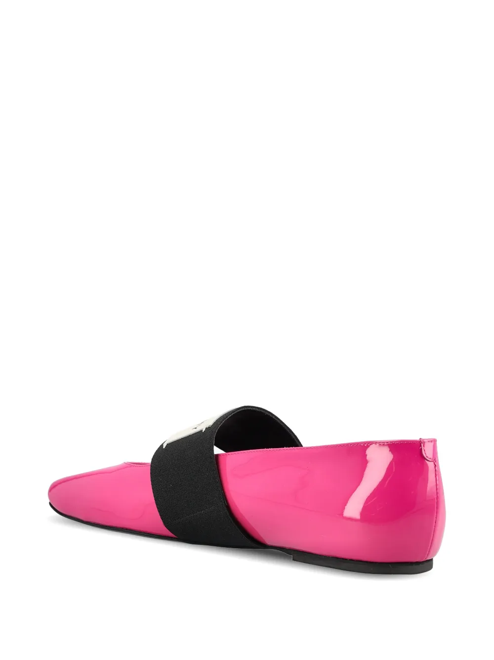 Givenchy Sliced strap-detail ballet flats Roze