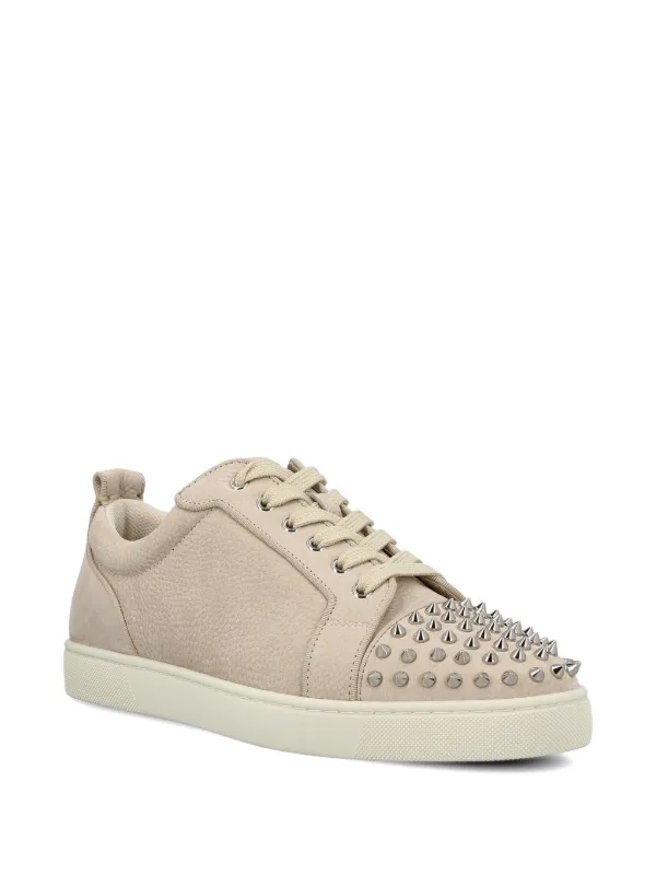 Christian Louboutin spike-stud Sneakers | Neutrals | FARFETCH