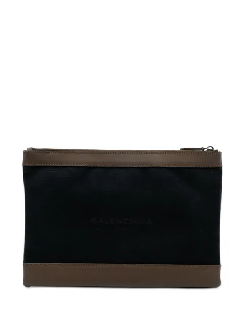 Balenciaga Pre-Owned pochette M Canvas Navy Clip (2016)