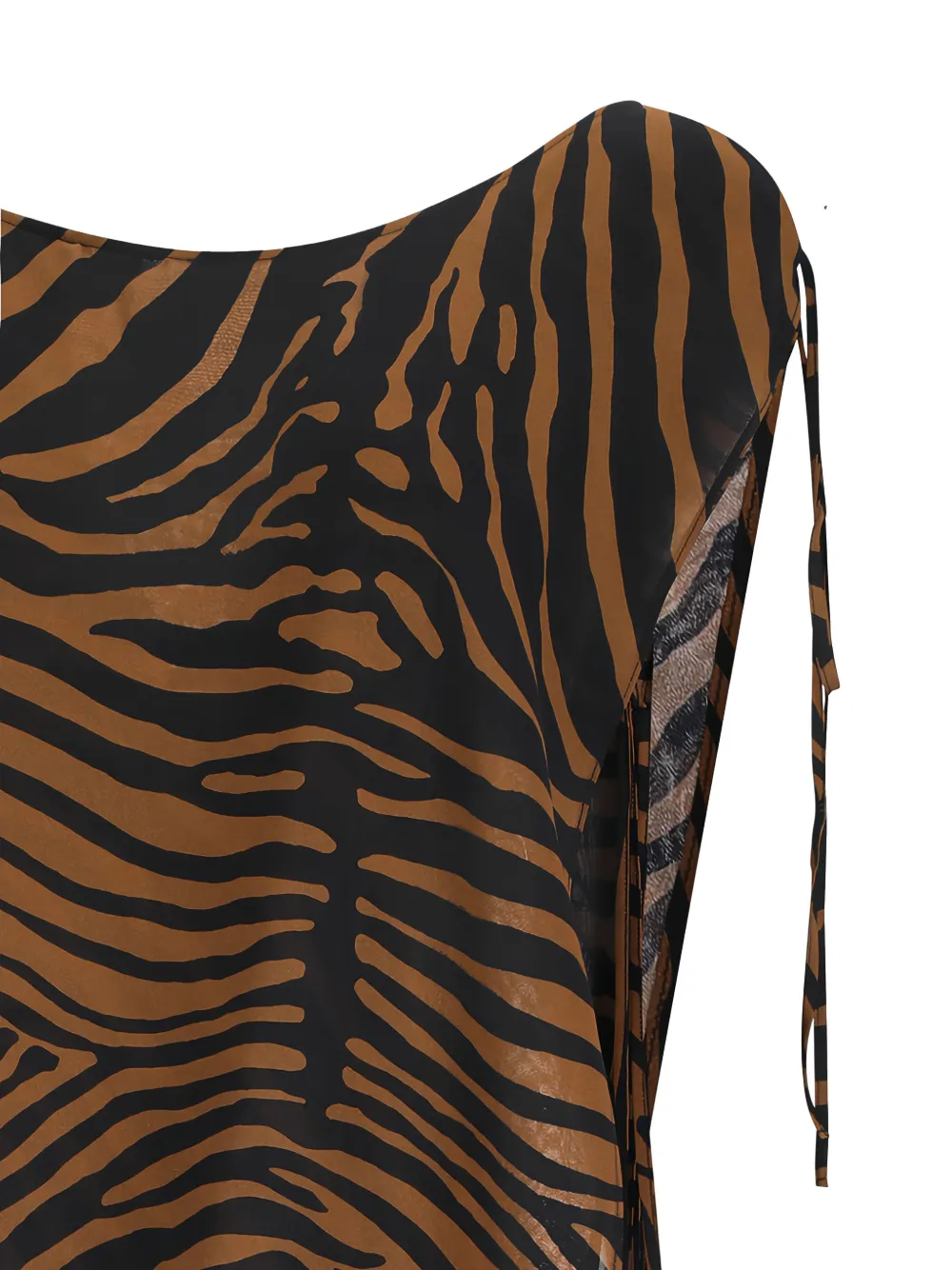  Blumarine Zebra-print Top - Brown 