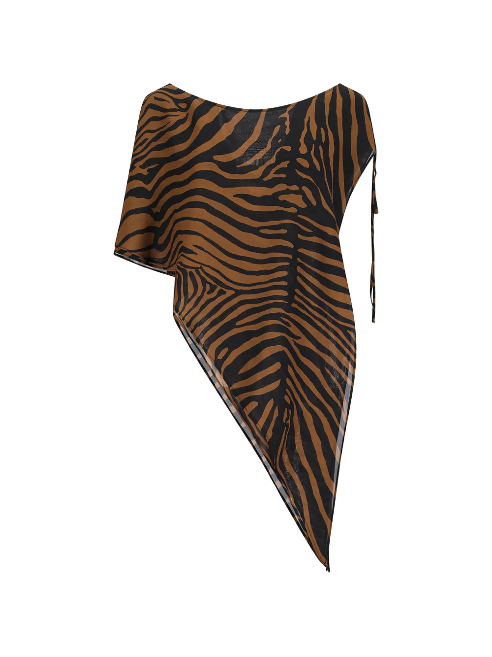  Blumarine Zebra-print Top - Brown 