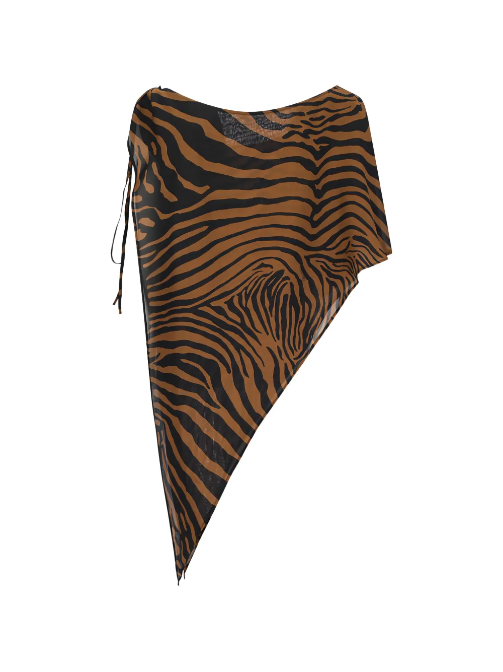 Blumarine zebra-print top - Marrone