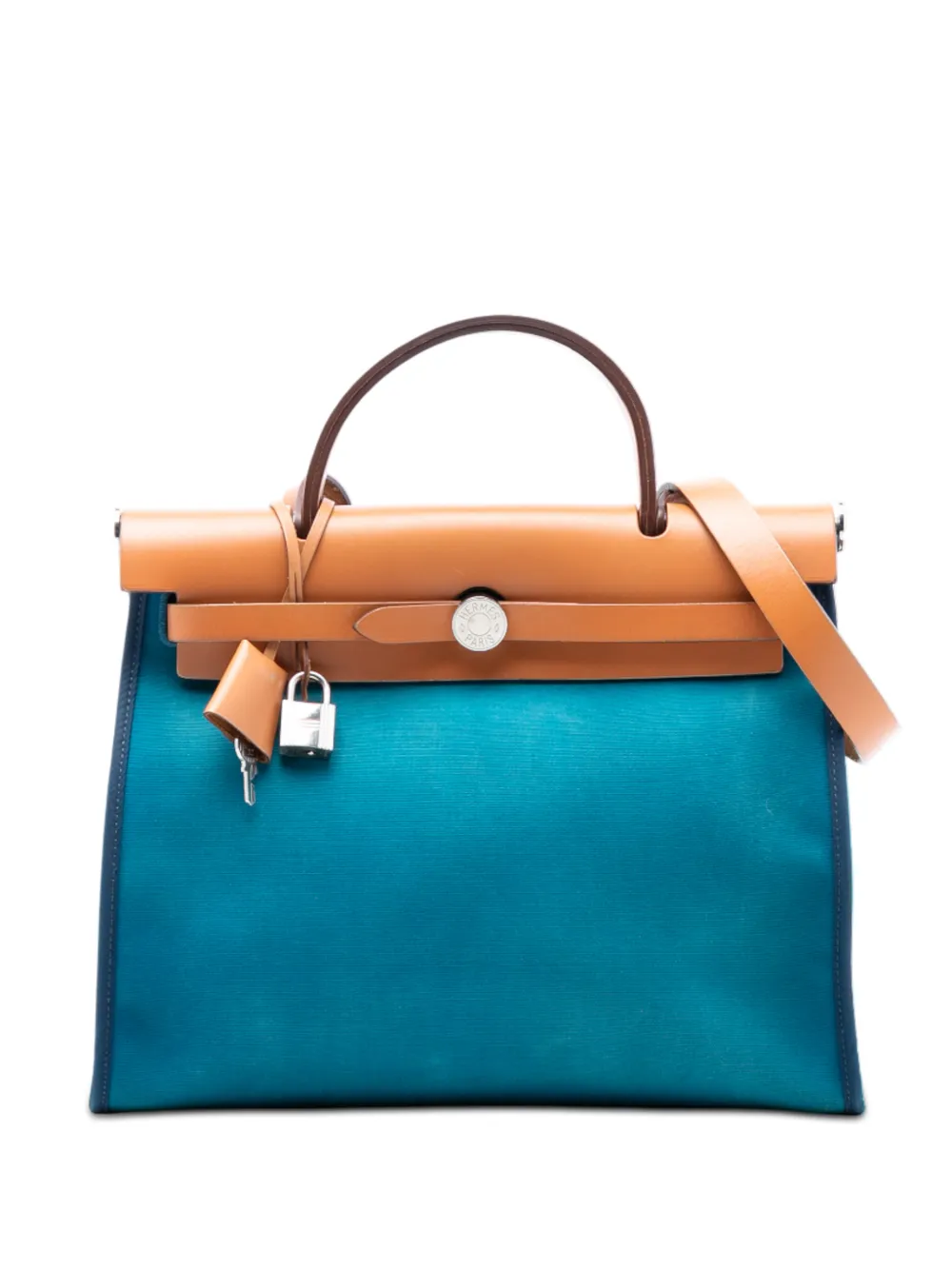 Hermès Pre-Owned 2013 Toile Herbag Zip 31 satchel - Blu