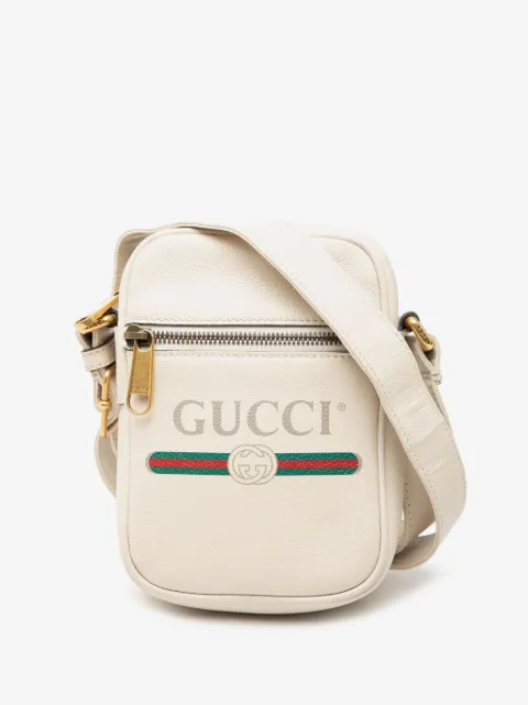 Gucci Pre-Owned 2000-2015 Mini Grained Calfskin Logo crossbody bag