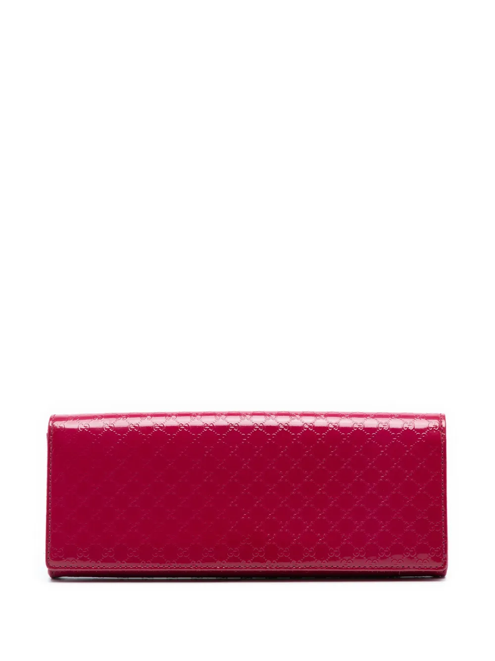 Gucci Pre-Owned 2016-2025 Microguccissima Patent Broadway clutch bag - Rosa