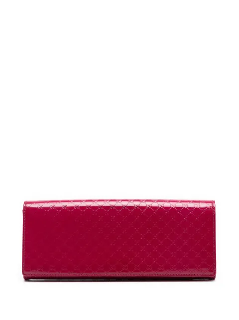 Gucci Pre-Owned 2016-2025 Microguccissima Patent Broadway clutch bag