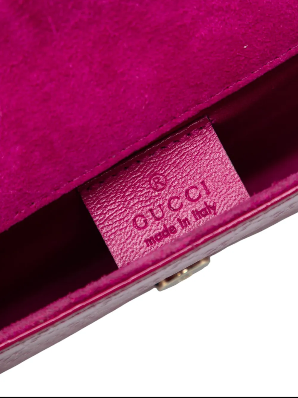 2016-2025 Microguccissima Patent Broadway Clutch Bag