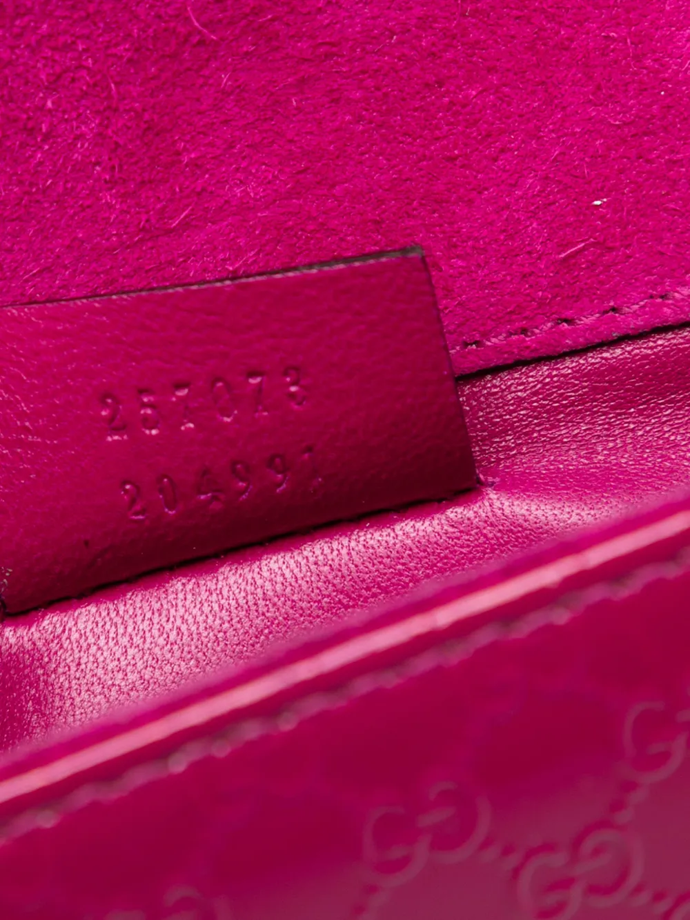 2016-2025 Microguccissima Patent Broadway Clutch Bag