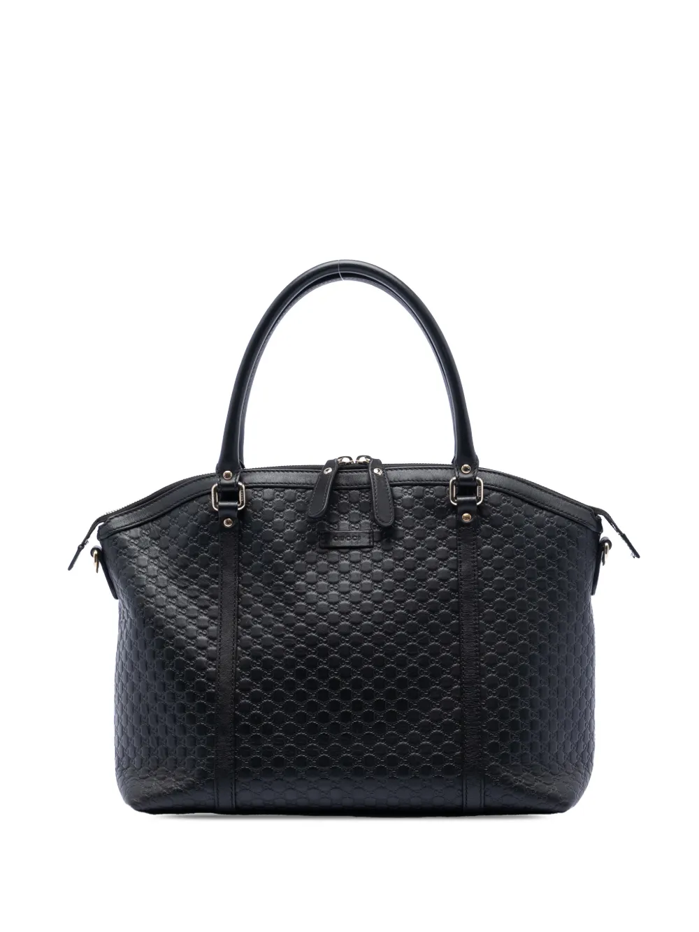 Gucci Pre-Owned 2016-2025 Large Microguccissima Dome satchel - Nero