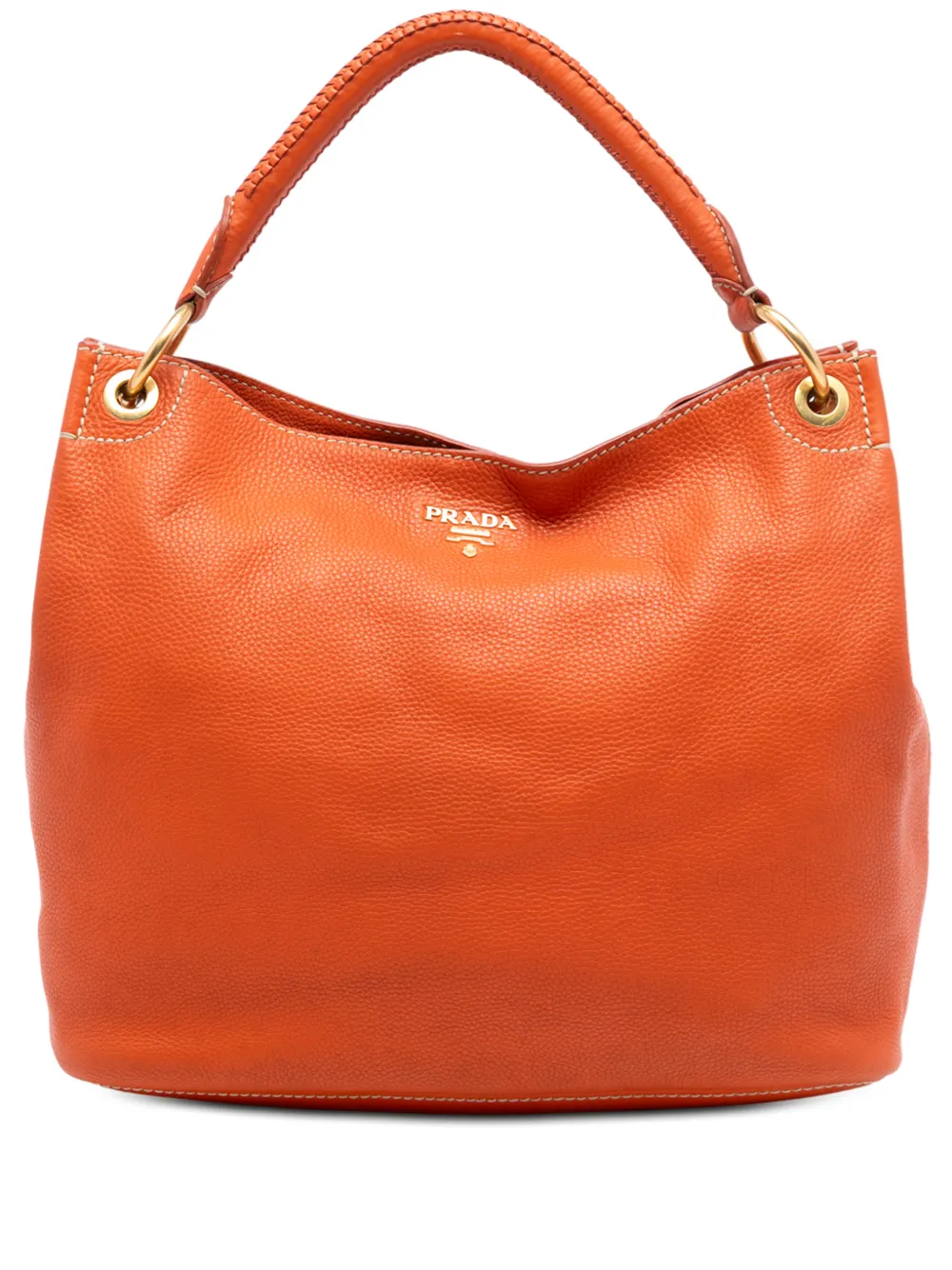 Prada Pre-Owned 2000-2025 Vitello Daino hobo bag - Arancione