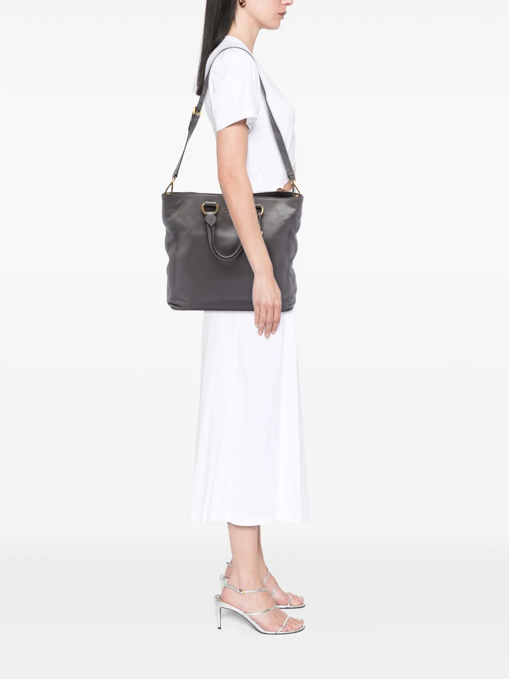 2010-2025 Soft Calf Open Convertible Tote Satchel