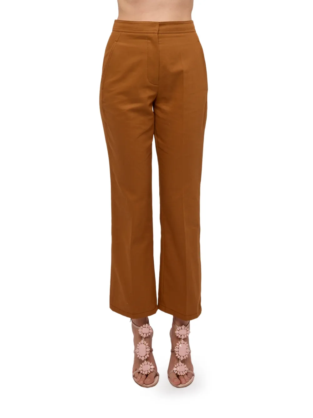 Giambattista Valli concealed-fastening trousers - Marrone