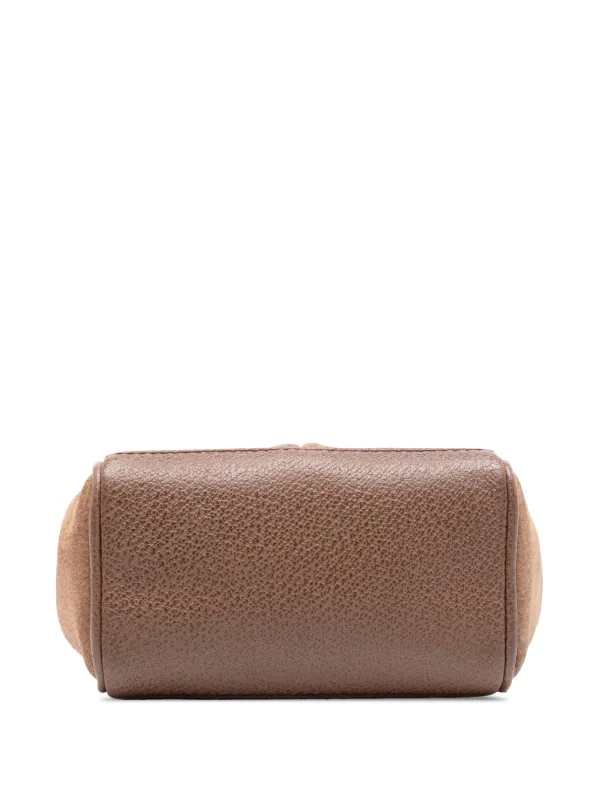 Gucci Pre-Owned 20th Century ミニ スエード バンブー サッチェル