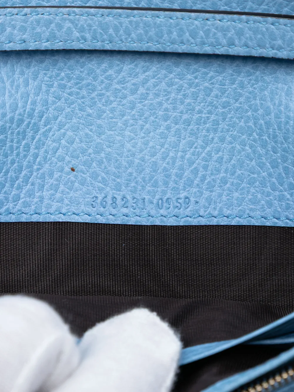 2000-2015 Dollar Calfskin Swing Wallet On Strap Crossbody Bag