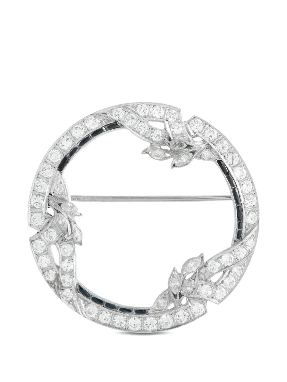 LB Exclusive diamond sapphire brooch - Argento