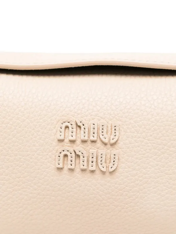 Miu Miu Leather Cross Body Bag | Neutrals | FARFETCH BE
