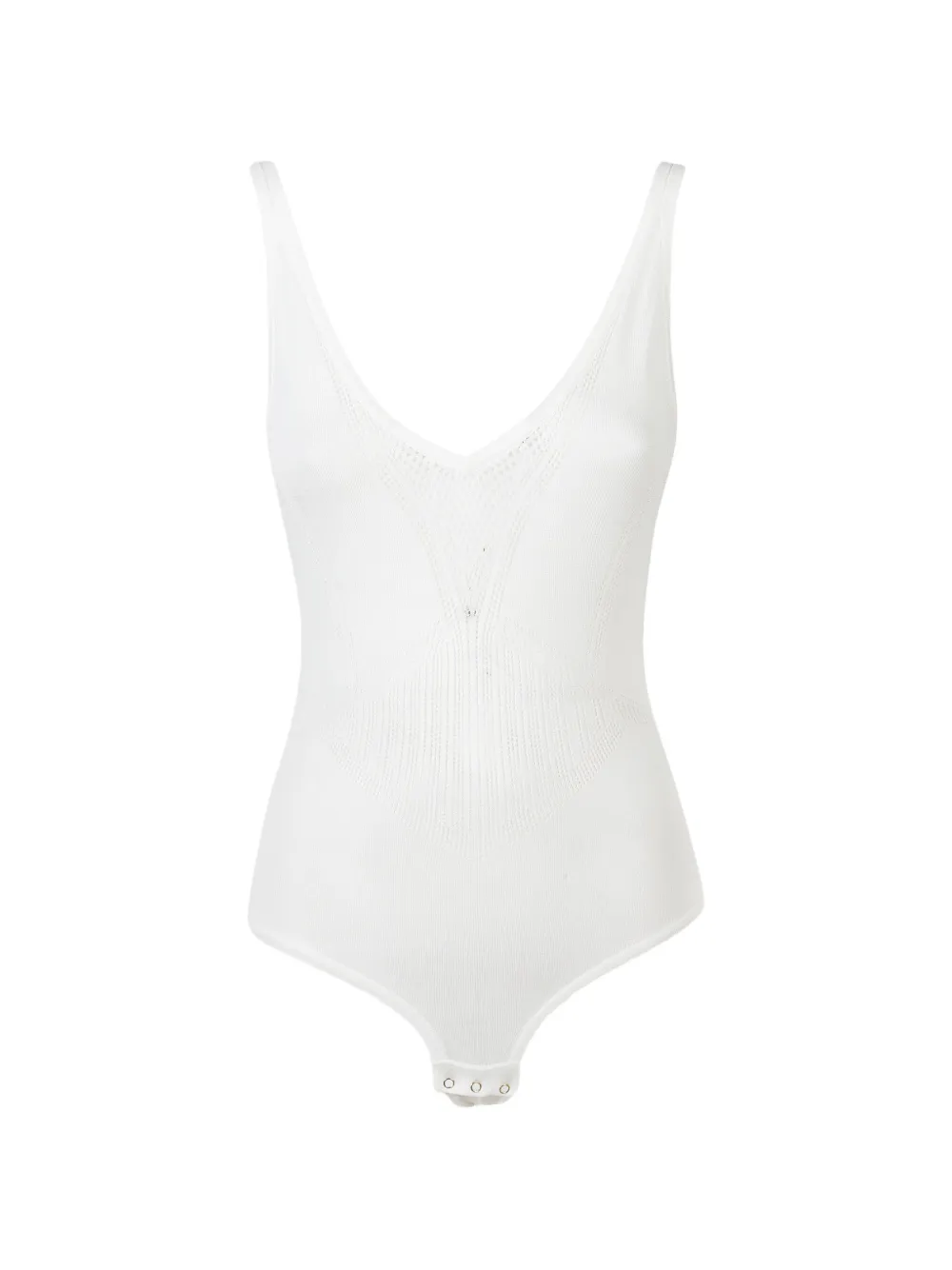 Elisabetta Franchi V-neck bodysuit - Bianco