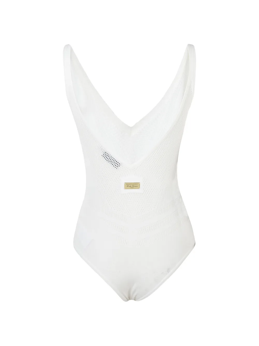 Elisabetta Franchi Body met V-hals Wit