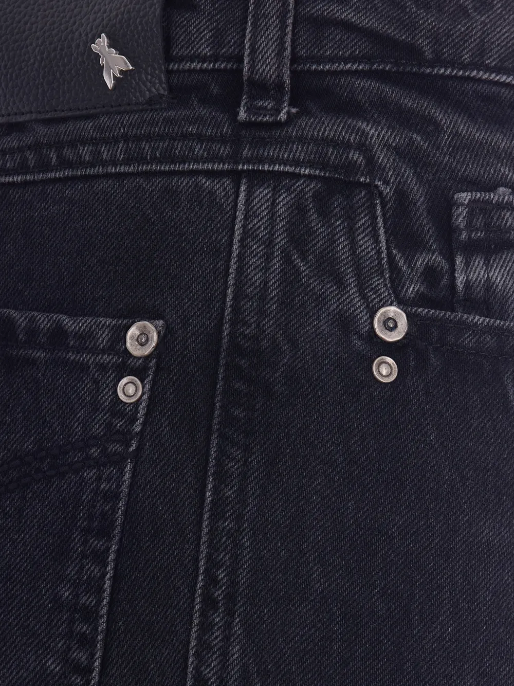 logo-patch denim jeans
