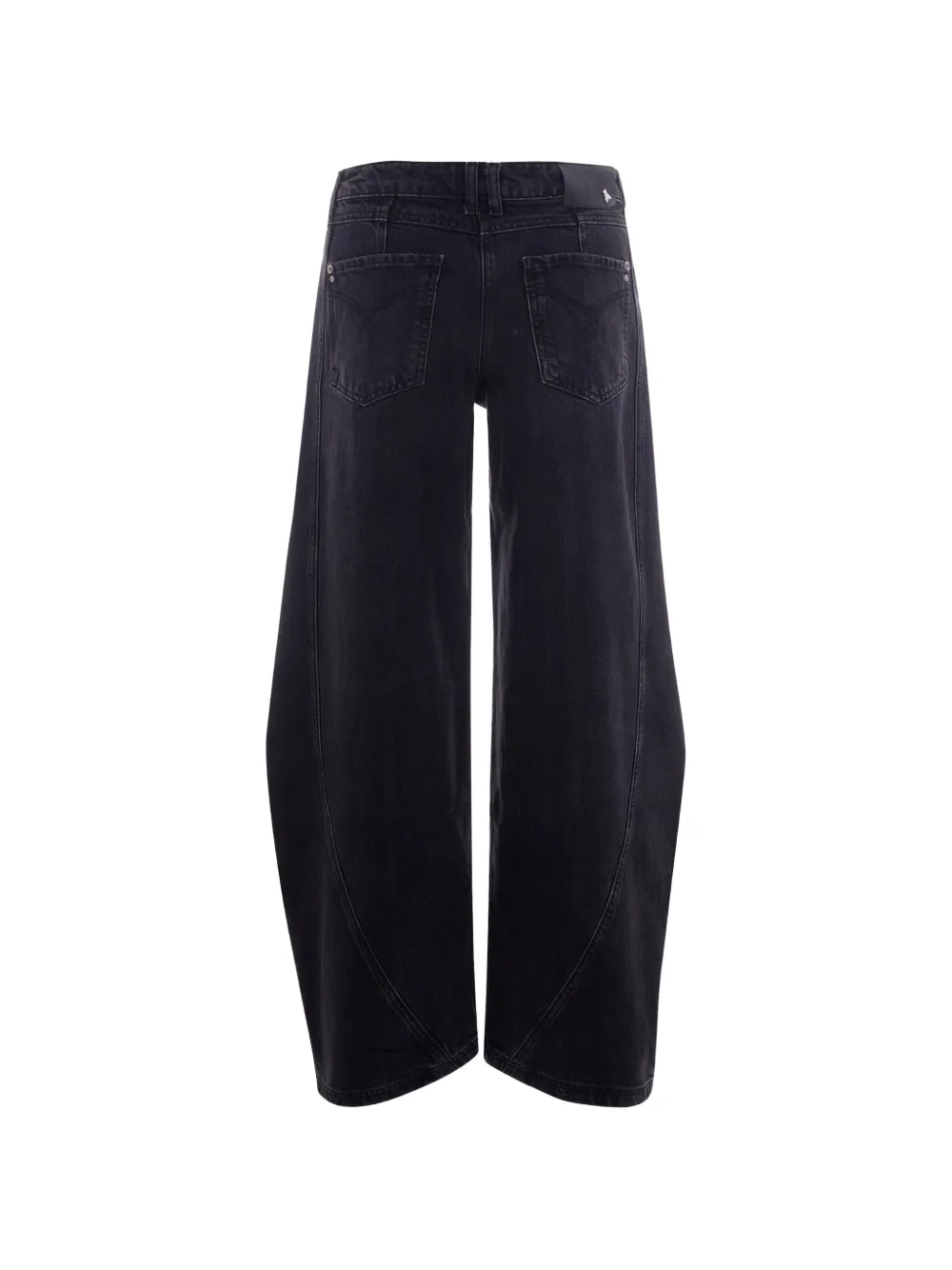 logo-patch denim jeans