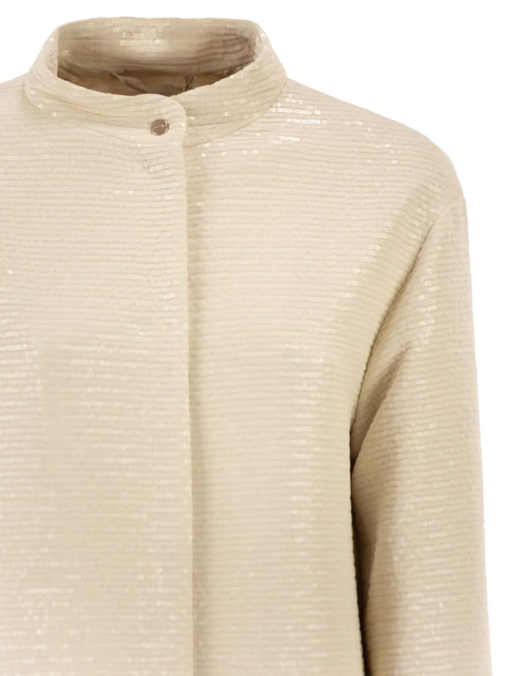 Herno Jas met enkele rij knopen Beige
