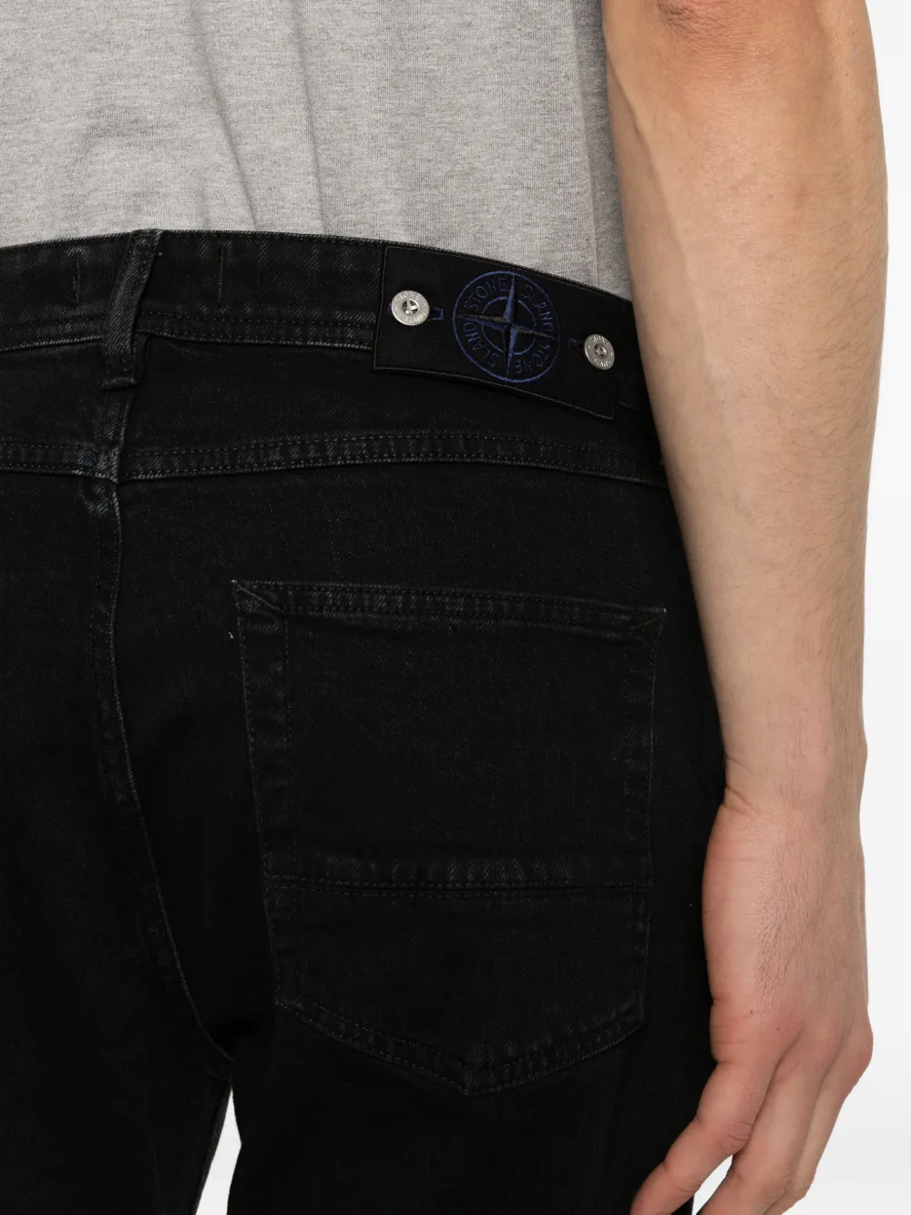 black denim jeans