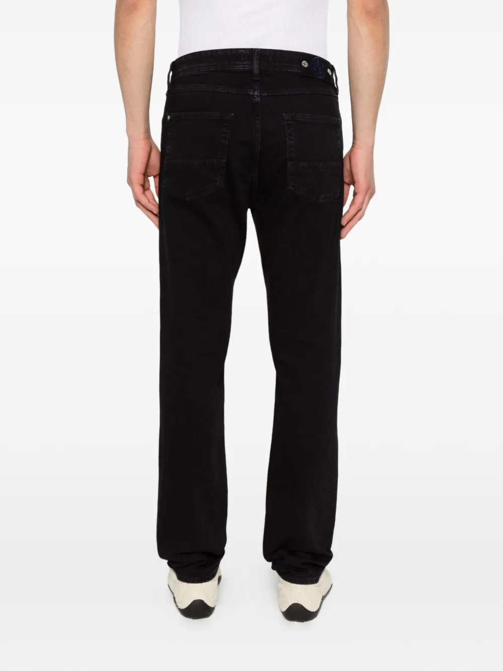 black denim jeans