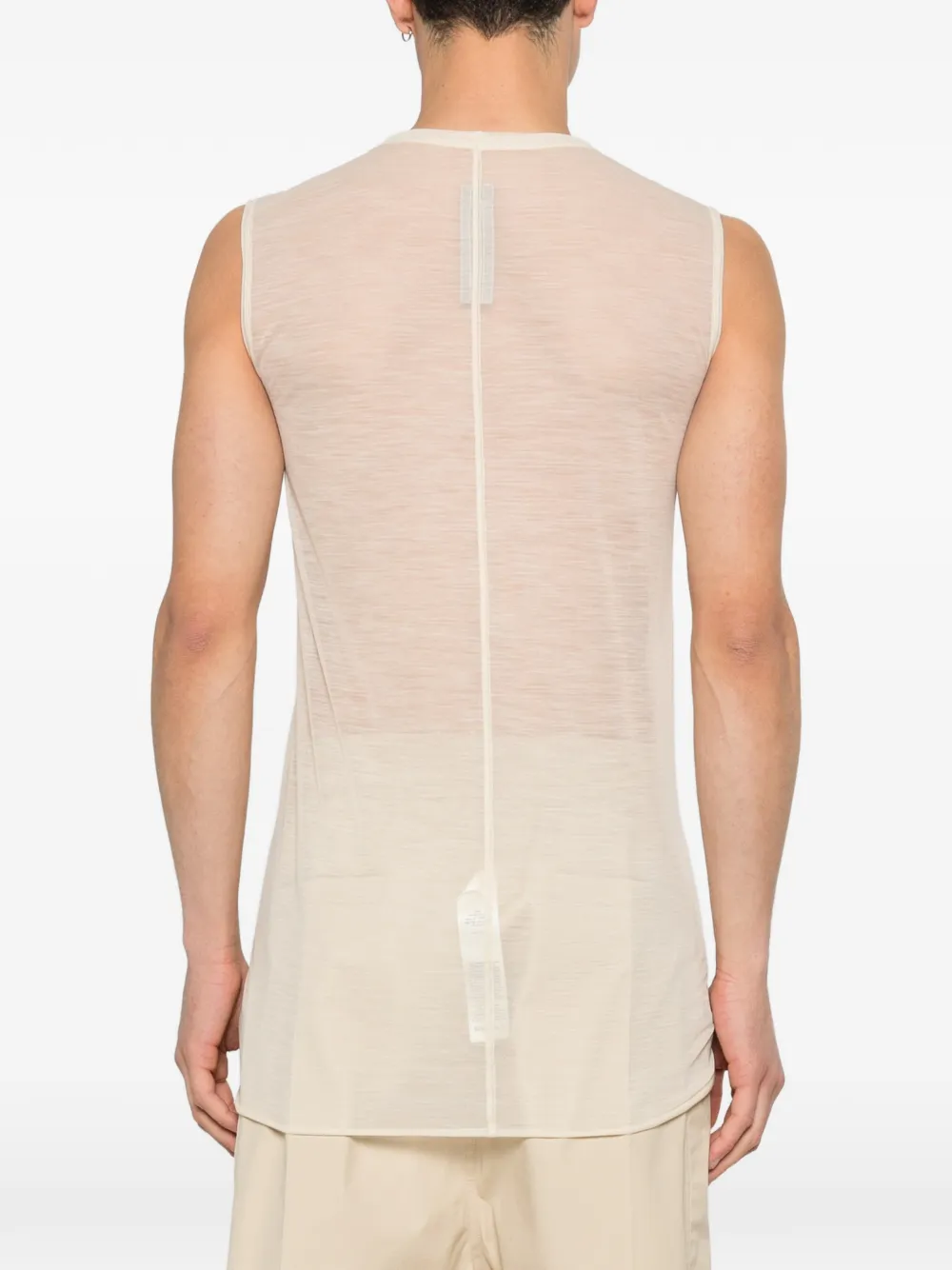 Rick Owens Tanktop met ronde hals Beige