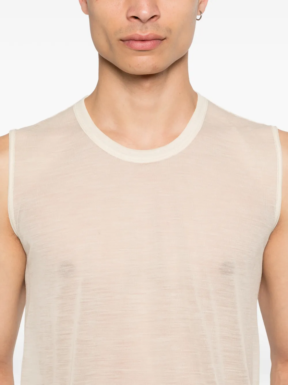 Rick Owens Tanktop met ronde hals Beige