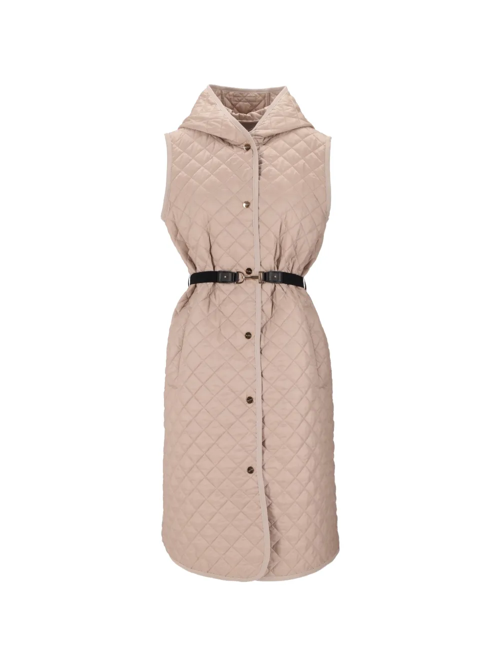 Max Mara hooded quilted gilet - Neutrals