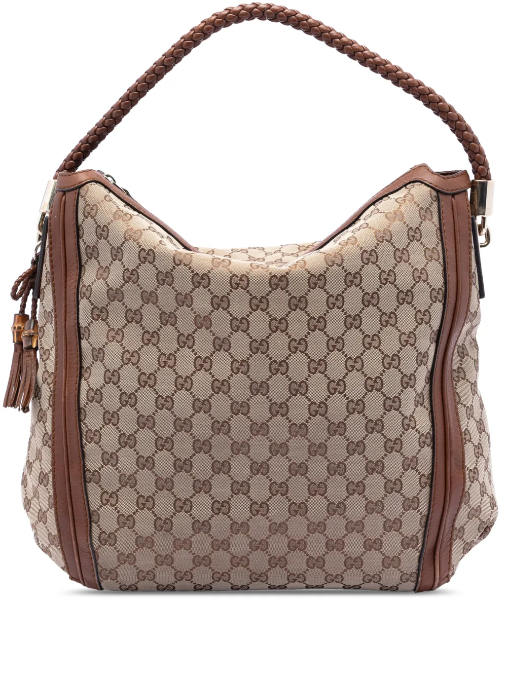 Gucci Pre-Owned 2016-2026 Large GG Canvas Bella tote bag - Marrone