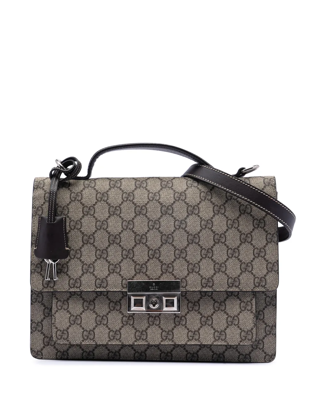 Gucci Pre-Owned 2016-2026 GG Supreme business bag - Marrone