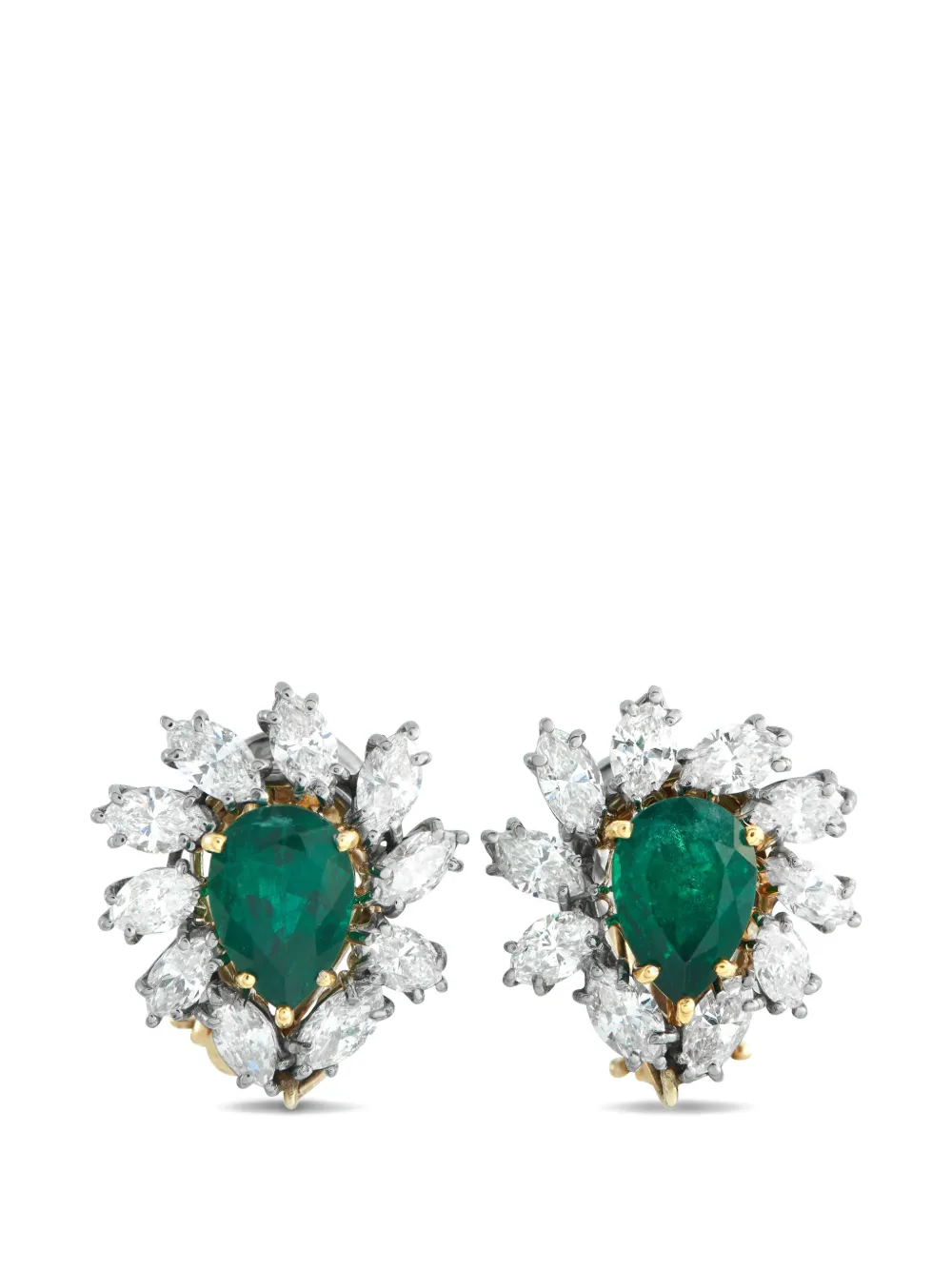 LB Exclusive diamond and emerald earrings - Oro