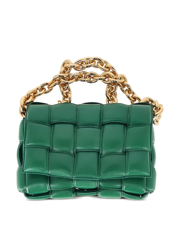 Bottega Veneta Pre-Owned イントレチャート チェーン レザー 