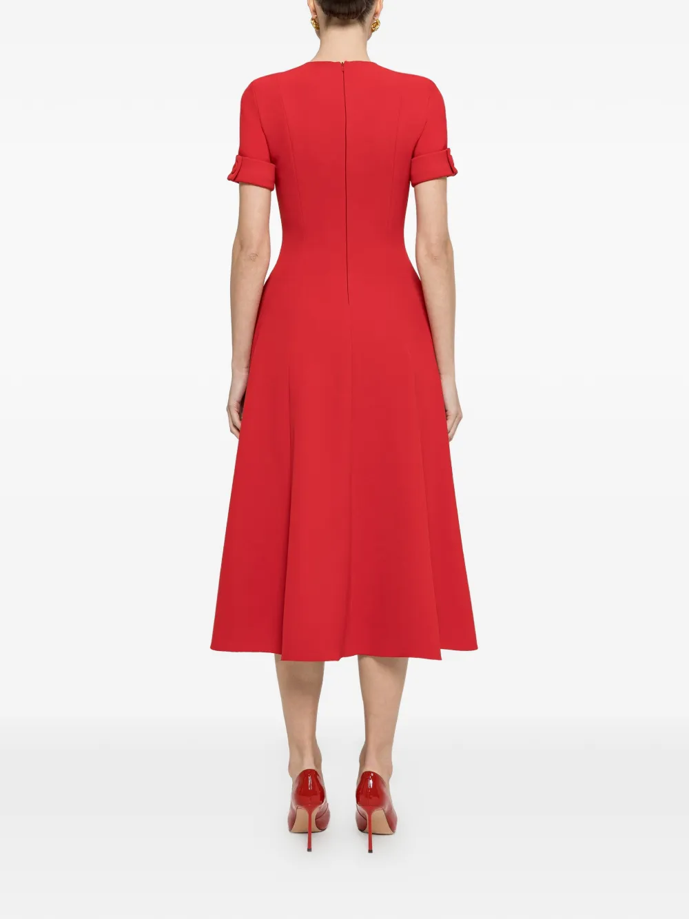 NISSA Midi-jurk met A-lijn Rood