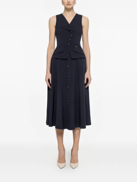 NISSA — button midi skirt