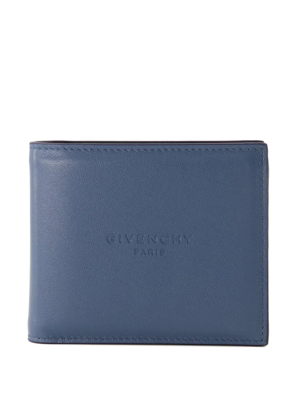Givenchy embossed logo flap wallet - Blu