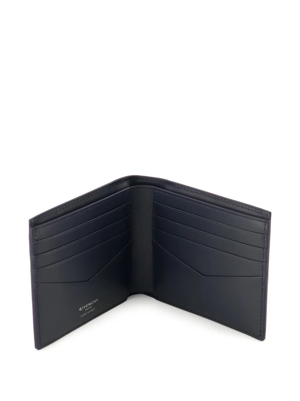  Givenchy Embossed Logo Flap Wallet - Blue 
