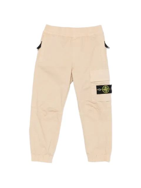 Stone Island Junior logo-patch trousers