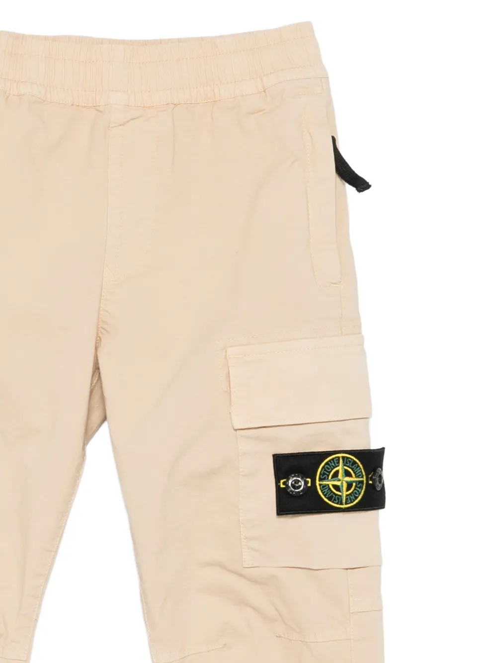 Stone Island Junior Broek met logopatch Beige