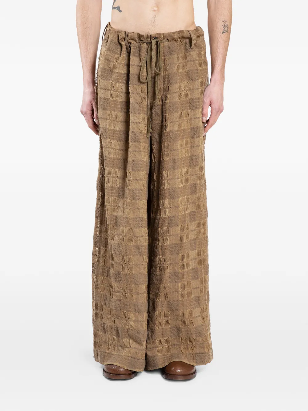 Uma Wang Pilly textured trousers - Giallo