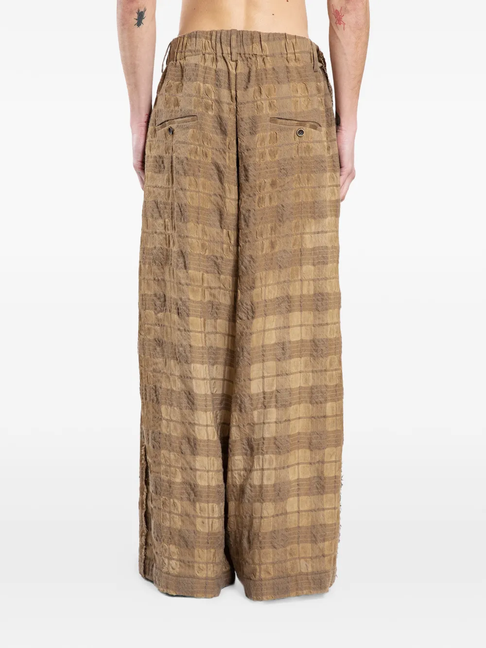  Uma Wang Pilly Textured Trousers - Yellow 