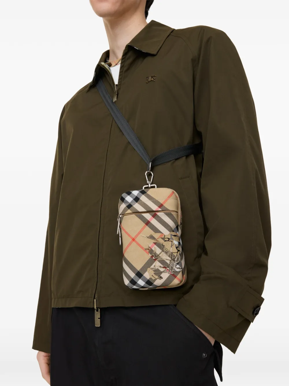 Burberry сумка для телефона в клетку