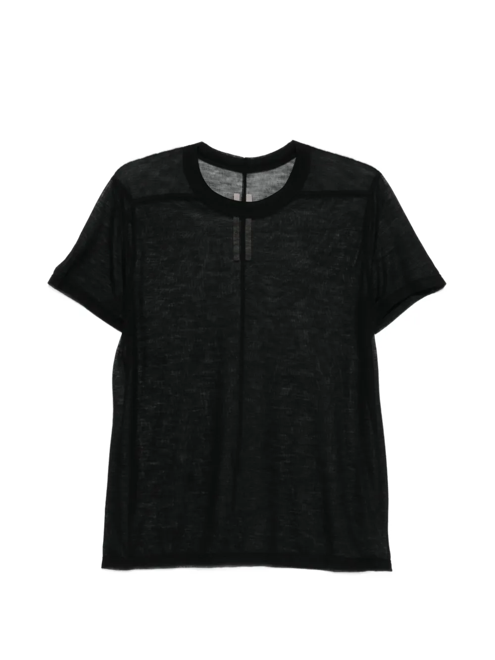 Rick Owens sheer seam T-shirt - Nero