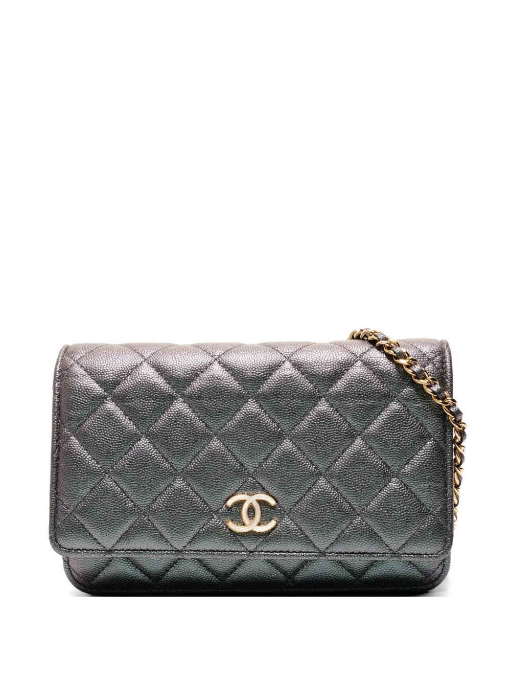 CHANEL Pre-Owned 2019 quilted leather cross body bag - Grigio