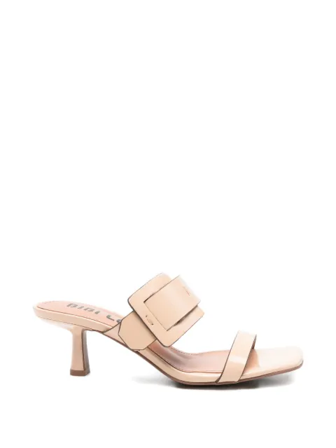 Bibi Lou buckled leather mules