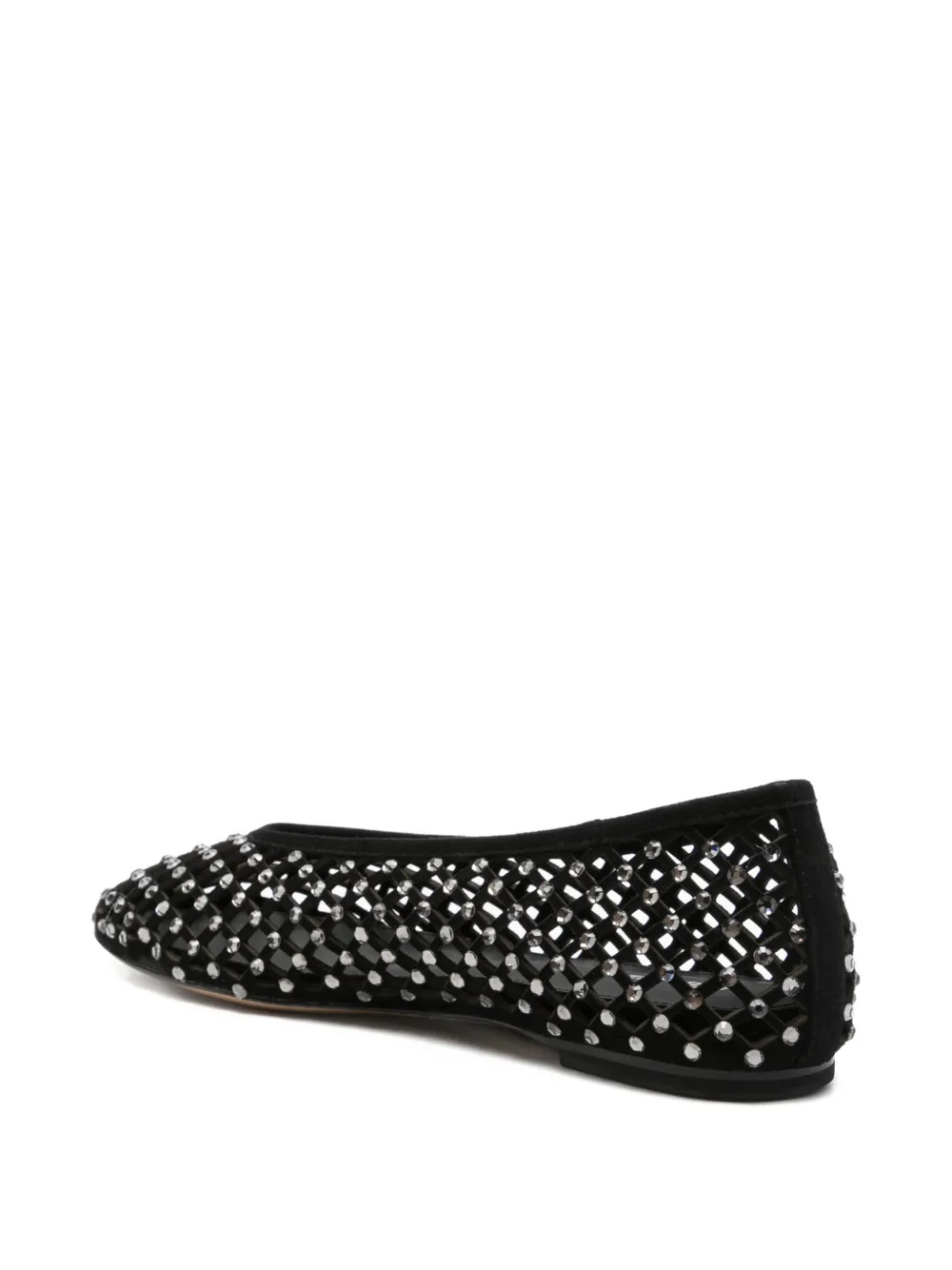 Lola Cruz embellished ballet flats Zwart