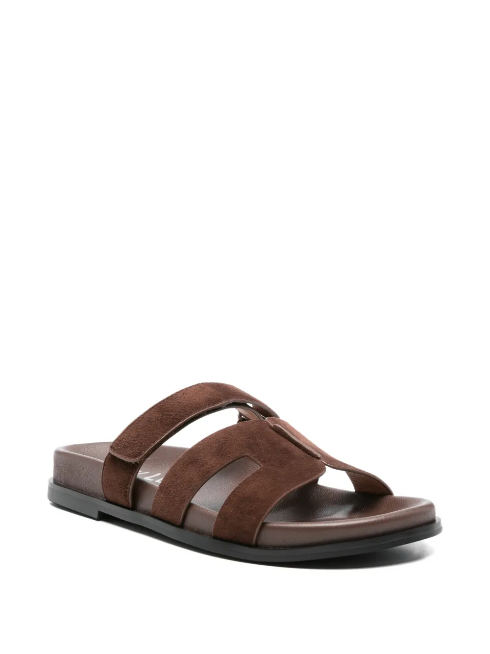 Bibi Lou Platte leren sandalen Bruin