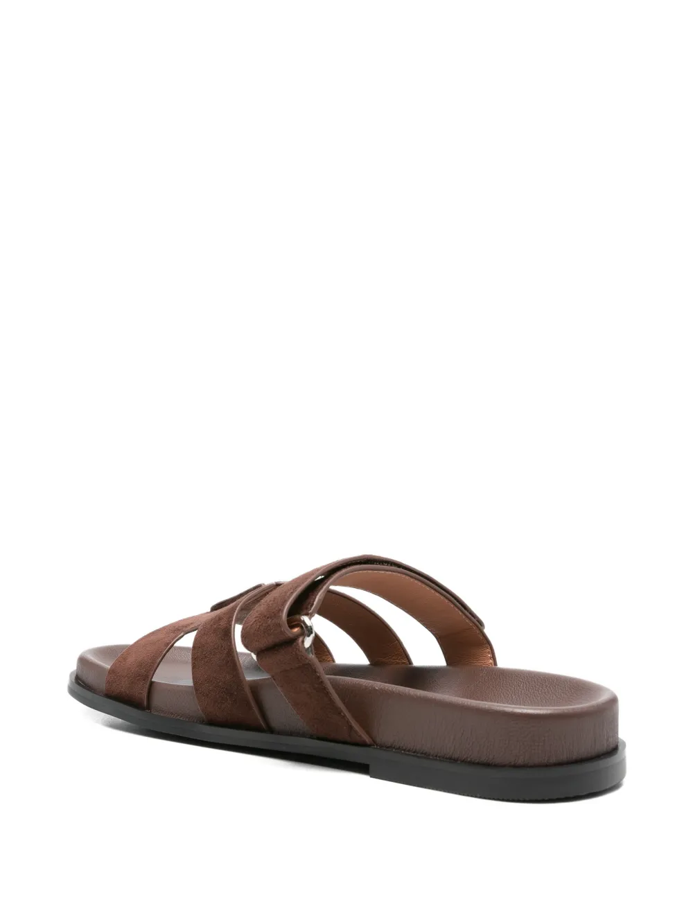 Bibi Lou Platte leren sandalen Bruin