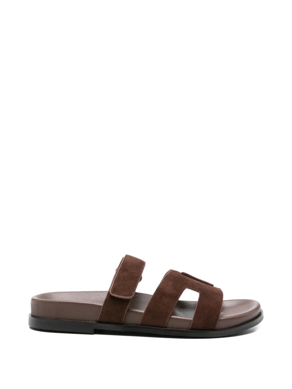 Bibi Lou Platte leren sandalen Bruin
